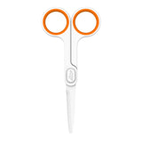 Slice 10544 Small Scissors Rounded Tip White/Orange