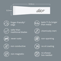 Slice 10534 Replacement Chisel Blades White Pack of 4 Blades
