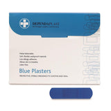 7cm x 2cm Blue Metal Detectable Plasters Sterile (Pack of 100)