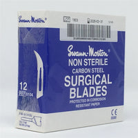 Swann Morton No 12 Non Sterile Carbon Steel Blades 0104 (Pack of 100)