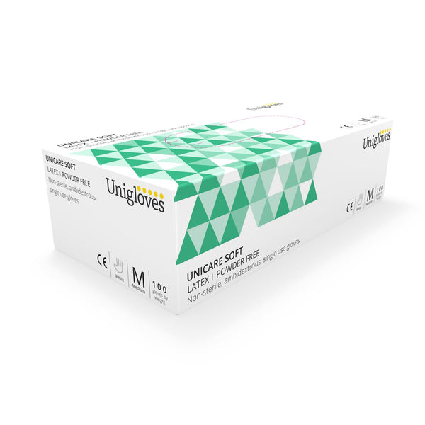 100 Latex Powder Free Non Sterile Disposable Examination Gloves (Small) GS0012