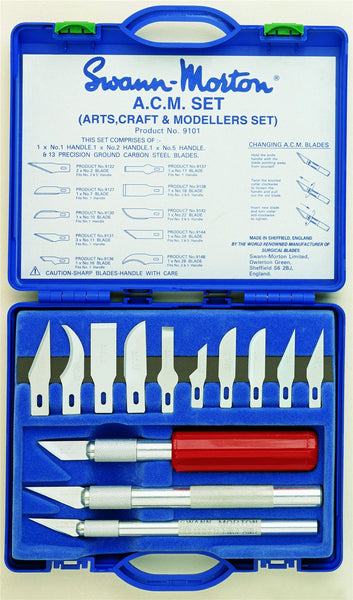 ACM Tool Set With 3 Handles and 13 Blades 9101 (Single Pack)