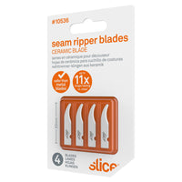 Slice 10536 Replacement Seam Ripper Blades Rounded Tip White Pack of 4 Blades
