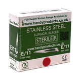 Swann Morton No E11 Sterile Stainless Steel Blades 0325 (Pack of 100)