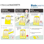 Qlicksmart BladeCassette Blade Remover QSSVCAS3Y (Pack of 10)