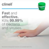 1 x Clinell Universal Wipes Bucket of 225 Wipes - CWBUC225