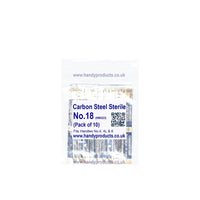 Swann Morton No 18 Sterile Carbon Steel Blades 0223 (Pack of 10)