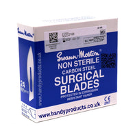 Swann Morton No 24 Non Sterile Carbon Steel Blades 0111 (Pack of 100)