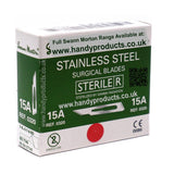 Swann Morton No 15A Sterile Stainless Steel Blades 0320 (Pack of 100)