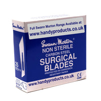 Swann Morton No 25 Non Sterile Carbon Steel Blades 0112 (Pack of 100)
