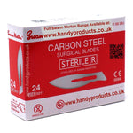 Swann Morton No 24 Sterile Carbon Steel Blades 0211 (Pack of 100)