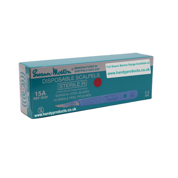 No 15A Sterile Disposable Scalpels 0520 (Pack of 10)