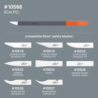 Slice 10568 Scalpel with Replaceable Blade Black/Orange