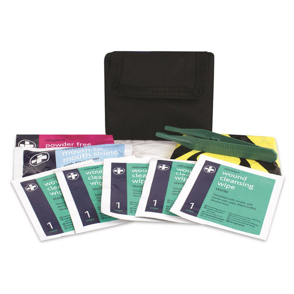 1 Person Personal Protection Kit in Black Belt Pouch (Single Pack)