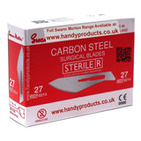 Swann Morton No 27 Sterile Carbon Steel Blades 0214 (Pack of 100)
