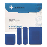 Assorted Blue Metal Detectable Plasters Sterile (Pack of 100) - HandyProducts.co.uk