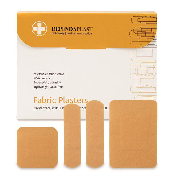 Assorted Traditional Fabric Plasters Sterile (Pack of 100) - HandyProducts.co.uk