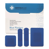 Assorted Blue Metal Detectable Plasters Sterile (Pack of 100)