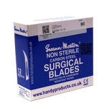 Swann Morton No 12 Non Sterile Carbon Steel Blades 0104 (Pack of 100)