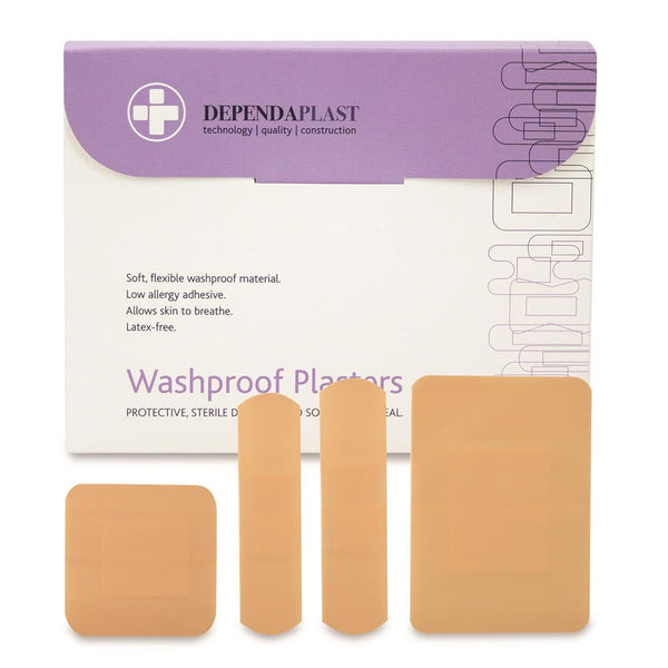 Assorted Washproof Plasters Sterile (Pack of 100)