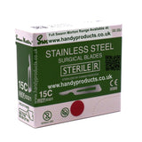 Swann Morton No 15C Sterile Stainless Steel Blades 0321 (Pack of 100)