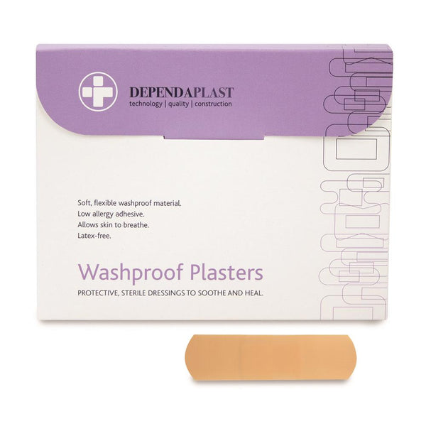 7cm x 2cm Washproof Plasters Sterile (Pack of 100)