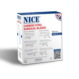 NICE No.12 Sterile Carbon Steel Surgical Blades CS12 (Box of 100)