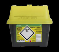 2 Litre Yellow Sharps Container (Pack of 2)