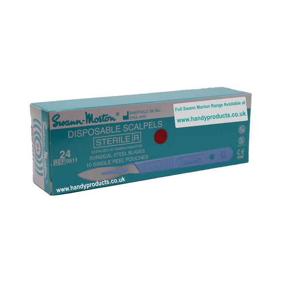 No 24 Sterile Disposable Scalpels 0511 (Pack of 10)