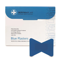 Fingertip Blue Metal Detectable Plasters Sterile (Pack of 50) - HandyProducts.co.uk