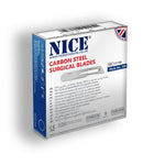 NICE No.10R Sterile Carbon Steel Surgical Blades CS10R (Box of 100) - HandyProducts.co.uk