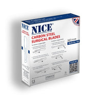 NICE No.10R Sterile Carbon Steel Surgical Blades CS10R (Box of 100) - HandyProducts.co.uk