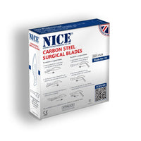 NICE No.24 Sterile Carbon Steel Surgical Blades CS24 (Box of 100) - HandyProducts.co.uk