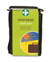 Overseas First Aid Kit in Green Helsinki Bag (Single Pack) - HandyProducts.co.uk