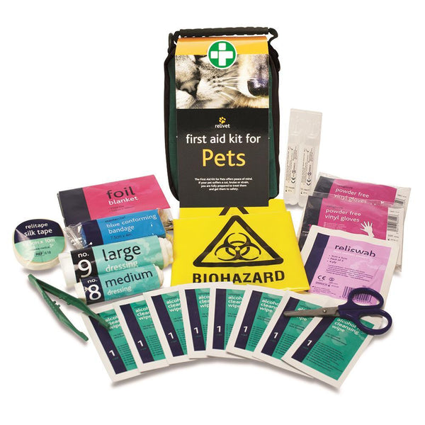 Pets First Aid Kit in Green Helsinki Bag (Single Pack) - HandyProducts.co.uk