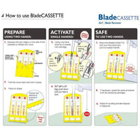 Qlicksmart BladeCassette Sterile Blade Remover Single Use QSSVCAS3Y (Single Pack) - HandyProducts.co.uk