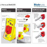 Qlicksmart Bladeflask Blade Remover QFYUKSM (Single Pack) - HandyProducts.co.uk