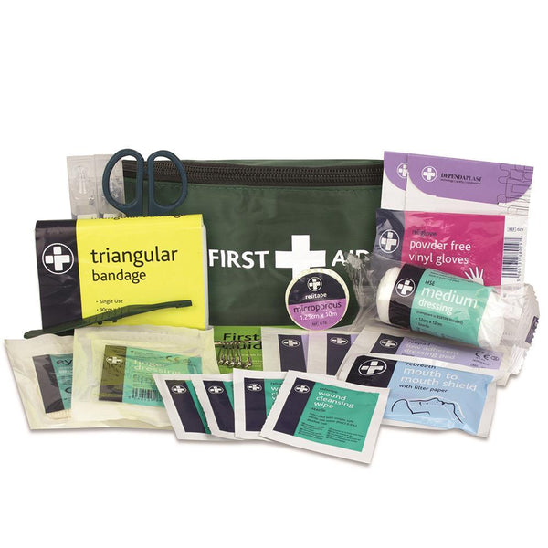 Riga Bum Bag First Aid Kit in Green Riga Bum Bag (Single Pack) - HandyProducts.co.uk