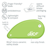 Slice 00100 Safety Cutter Ceramic Knife | Coupons, Card, Paper, Parcels and Wrapping Paper Cutter Tool - Handy and Safe Tiny Cutting Tool That Fits Your Keyring - HandyProducts.co.uk