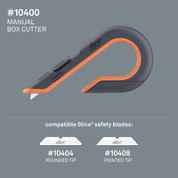 Slice 10400 Manual Box Cutter Black/Orange - HandyProducts.co.uk