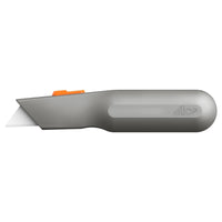 Slice 10490 Manual Metal-Handle Utility Knife Grey/Orange - HandyProducts.co.uk