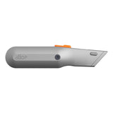 Slice 10490 Manual Metal-Handle Utility Knife Grey/Orange - HandyProducts.co.uk