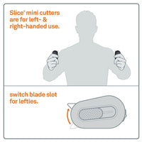 Slice 10515 Manual Mini Cutter Black/Orange - HandyProducts.co.uk