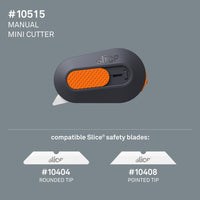 Slice 10515 Manual Mini Cutter Black/Orange - HandyProducts.co.uk