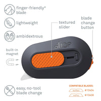 Slice 10515 Manual Mini Cutter Black/Orange - HandyProducts.co.uk