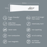 Slice 10534 Replacement Chisel Blades White Pack of 4 Blades - HandyProducts.co.uk