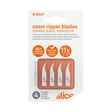 Slice 10537 Replacement Seam Ripper Blades Pointed Tip White Pack of 4 Blades - HandyProducts.co.uk