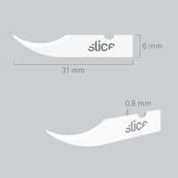 Slice 10537 Replacement Seam Ripper Blades Pointed Tip White Pack of 4 Blades - HandyProducts.co.uk