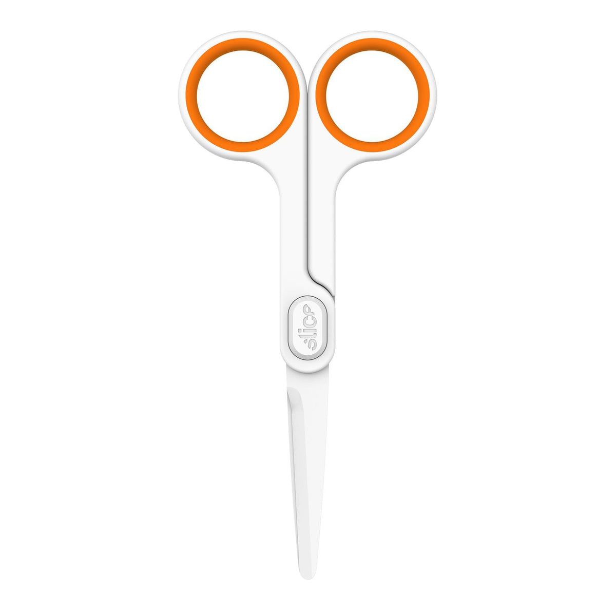 Small Rounded Scissors Slice 10544 Small Scissors Rounded Tip White/Orange – HandyProducts.co.uk