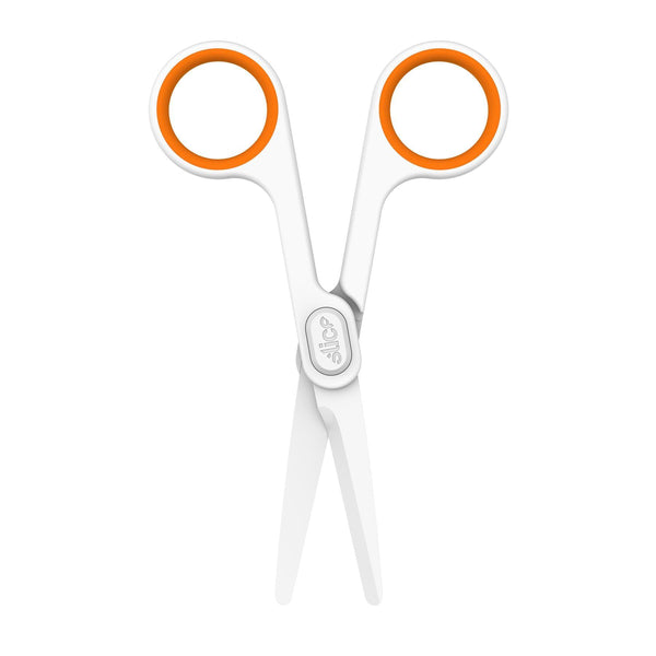 Small Rounded Scissors Slice 10544 Small Scissors Rounded Tip White/Orange – HandyProducts.co.uk
